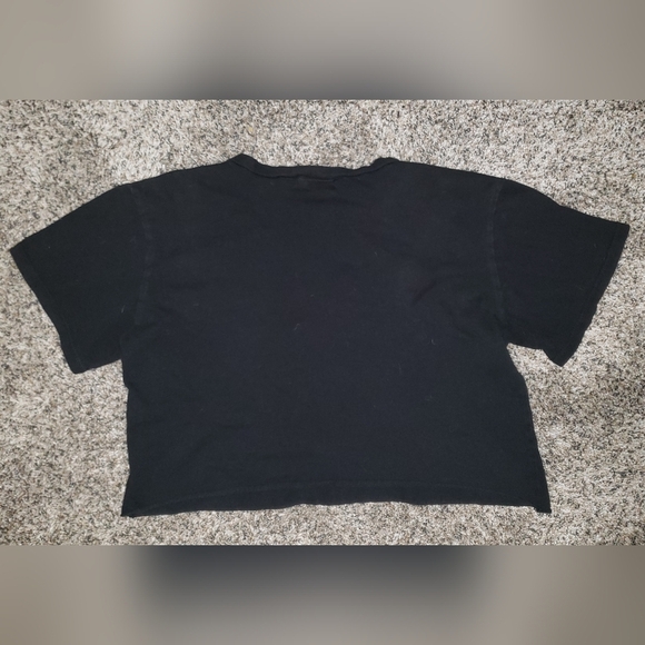 Local Lab | Skeleton "Live Your Best Life" Cropped Short Sleeve Graphic Tshirt - Picture 5 of 5